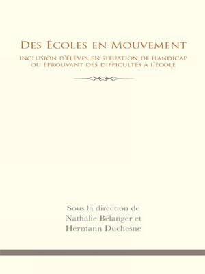 cover image of Des Écoles en mouvement